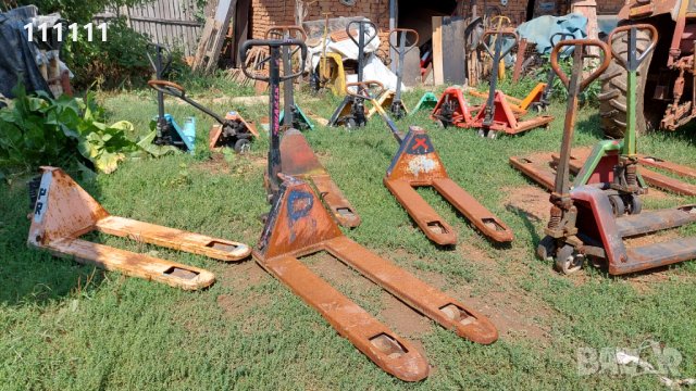 Палетна  количка работеща , снимка 11 - Индустриална техника - 37676133