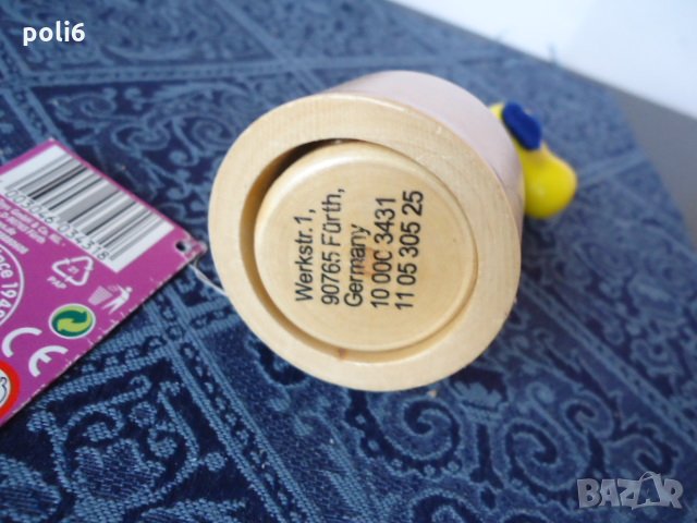 дървена играчка марионетка,пират на остров с палма,жълто кученце Eichhorn, снимка 9 - Други - 32697580