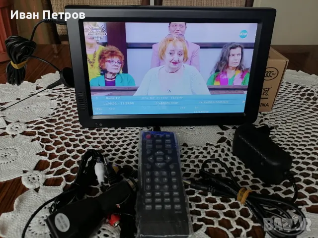 Продавам  чисто НОВО ПОРТАТИВНО   ТВ  NVOX 10.1 '' за кола и дма вилата, снимка 6 - Телевизори - 49725990