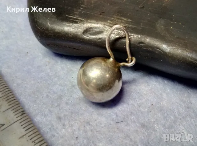 Старинна СРЕБЪРНА ОБЕЦА СРЕБРО ВИСОКА ПРОБА РЪЧНА МАЙСТОРСКА РЕТРО СТИЛ ИЗРАБОТКА 32023, снимка 7 - Антикварни и старинни предмети - 49510546