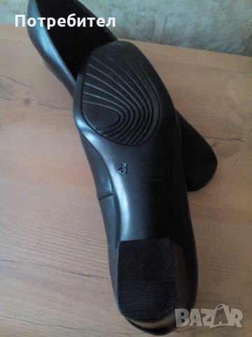 Черни нови дамски обувки от естествена кожа №41, снимка 6 - Дамски ежедневни обувки - 34743789