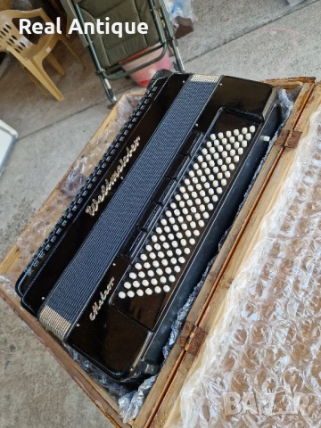 Антикварен немски акордеон Veltmaister Meteor 120 баса, снимка 4 - Акордеони - 50779781