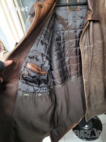 кожено мъжко яке,тъмнокафяво ARMA(  1000€ в интернет сайтове), снимка 11 - Якета - 43836121