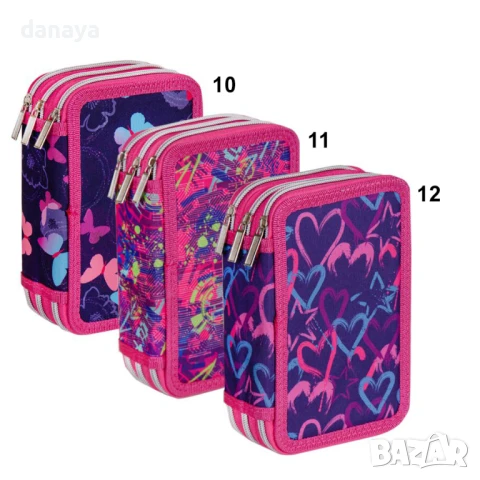 3940 Ученически несесер с 3 отделения за моливи и химикали, снимка 4 - Ученически пособия, канцеларски материали - 41952524