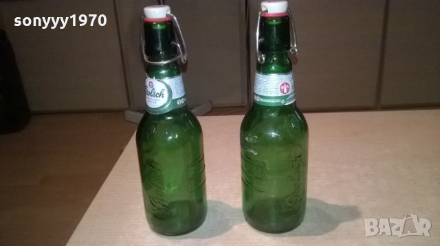 grolsch-2бр празни шишета с интересни капачки, снимка 3 - Колекции - 26646487
