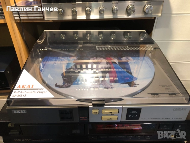 AKAI AP-M313 Грамофон в уникално съсътояни,напълно реставриран, снимка 2 - Грамофони - 52821787
