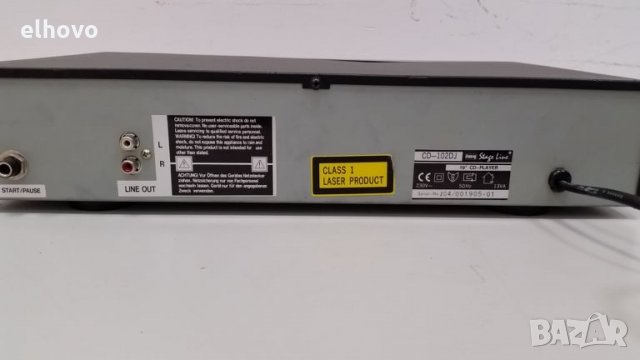 CD player IMG Stage Line CD-102DJ, снимка 4 - Аудиосистеми - 28659467