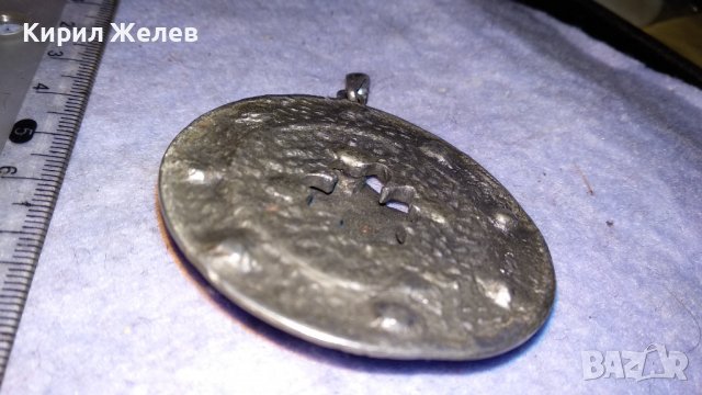 ЕФЕКТЕН ГОЛЯМ СРЕБРИСТ СТИЛИЗИРАН МЕТАЛЕН МЕДАЛЬОН в СТАРИНЕН СТИЛ 34512, снимка 10 - Колиета, медальони, синджири - 39086998