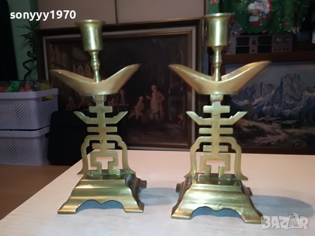 MADE IN HONG KONG-МЕД/МЕСИНГ-ВНОС FRANCE 1911222055, снимка 7 - Антикварни и старинни предмети - 38728488