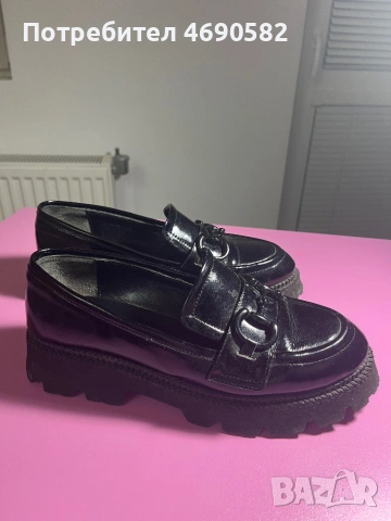 Черни официални обувки от естествена кожа, снимка 2 - Дамски елегантни обувки - 53047596