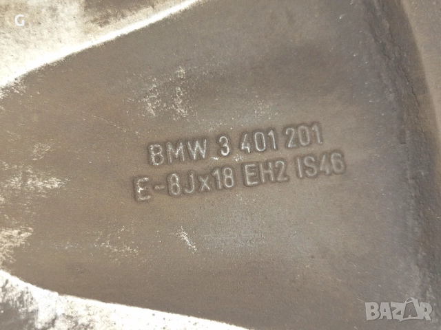 18 Алуминиеви, лети джанти с гуми, оригинални за BMW X3, X5, 18" цола,, снимка 5 - Гуми и джанти - 52612360