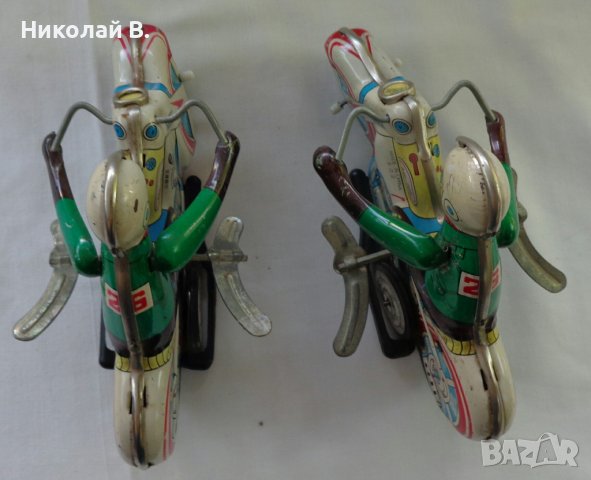 Ретро детски метални играчки мотоциклети с механизъм Made in China 602 N26 употребявани, снимка 11 - Колекции - 37470554