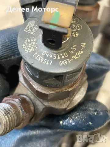 0445110654 G4D39K546AA дюзи инжектори 4 броя от Jaguar XE 2.0 двигател 204DTD 180 кс., AWD автоматик, снимка 2 - Части - 49290046