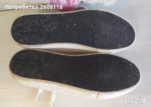 LEVI’S кожени бели кецове/маратонки №40, снимка 8 - Кецове - 38445445