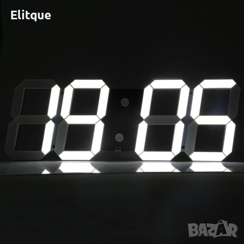 Дигитален часовник с будилник TV1016, снимка 4 - Стенни часовници - 52862596