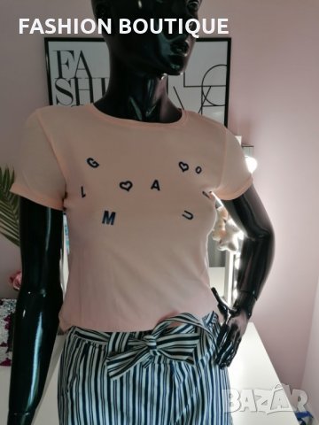 Дамска блуза с къс ръкав s m l, снимка 1 - Тениски - 28831349