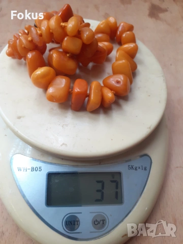 Кехлибар, накит, гердан, снимка 6 - Антикварни и старинни предмети - 53273612