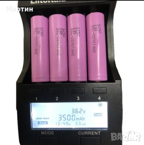 Батерия 18650 Samsung 3500mah 10A литиево йонна - НОВА, снимка 17 - Друга електроника - 43982340