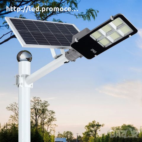 Соларен LED уличен осветител SMD 400W 3000-6000K, снимка 1 - Соларни лампи - 35576575