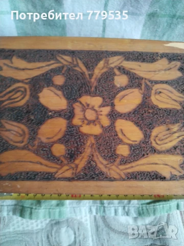 СТАРА ДЪРВЕНА КУТИЯ, снимка 3 - Други ценни предмети - 50529477