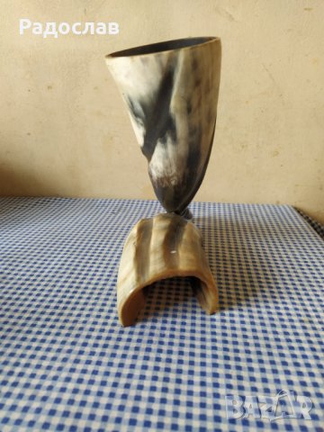 стар сувенир от естествен рог, снимка 6 - Ръчно изработени сувенири - 32464754