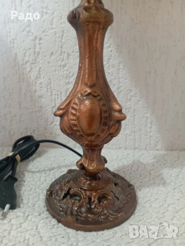 Комплект от две старинни лампи - лампа, снимка 3 - Настолни лампи - 51295743