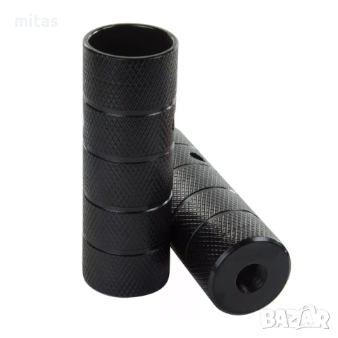 Пегове за БМХ велосипед, Комплект, Стоманени колчета, Ос 3/8", 110mm, снимка 4 - Аксесоари за велосипеди - 53045293