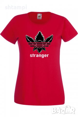 Дамска Тениска Stranger Adidas,Филм,Сериал,, снимка 4 - Тениски - 37314522