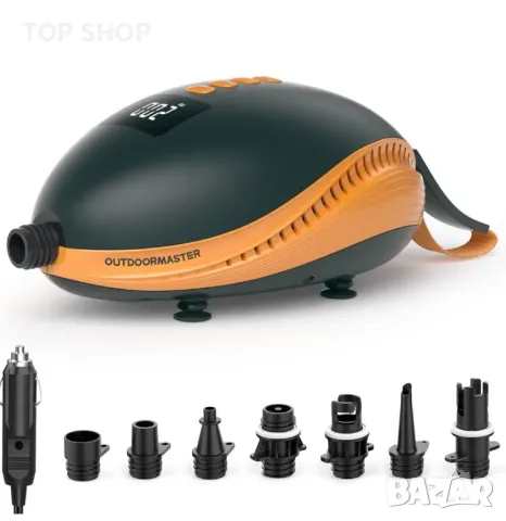 OutdoorMaster 20PSI Електрическа SUP помпа Paddle Board Pump The Dolphin - Quick Air Inflator Auto