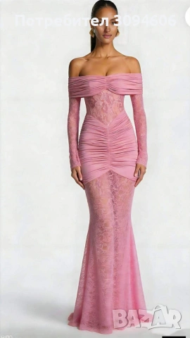 Дамска рокля с дантела, снимка 3 - Рокли - 53586757