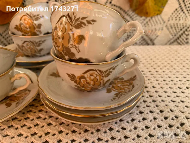 Бароков сервиз за кафе произведен в Коста Йорданов Видин, снимка 2 - Сервизи - 48013258