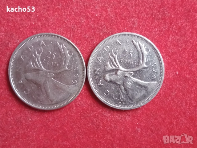 25 цента 1969 ,74 г. Канада