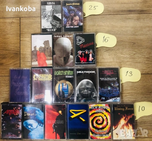 Оригинални касети с метъл и рок
