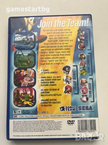 Sonic Heroes за PS2, снимка 2 - Игри за PlayStation - 49401229