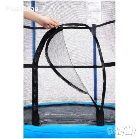Мини батут с мрежа за безопасност – Компактен и забавен избор за деца., снимка 5 - Други стоки за дома - 53090642