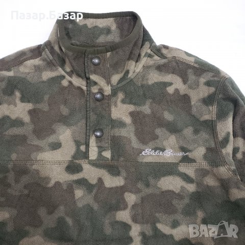 Eddie Bauer USA Fleece Камуфлажен Полар Блуза Пуловер с Яка  Риба-Лов-Планина-Ски (S) в Блузи в гр. Казанлък - ID39272829 — Bazar.bg