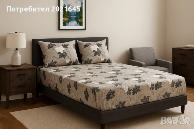 чаршаф с ластик и 2 калъфки за приста , снимка 6 - Спално бельо - 52474987