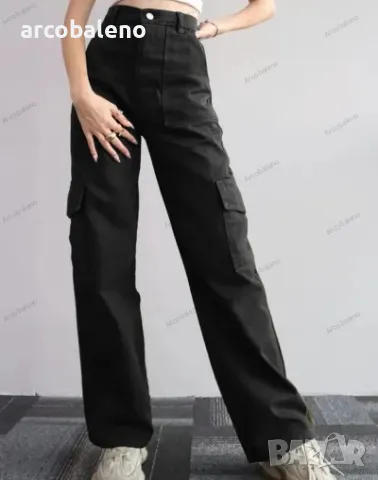 Универсални дамски ежедневни панталони със средна талия, 8цвята , снимка 7 - Панталони - 48278144