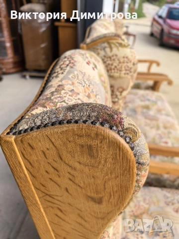 Комплект Бидермайер , снимка 8 - Дивани и мека мебел - 52851925