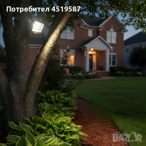 Соларен прожектор Jortan IP 66, дистанционно управление, индикатор за батерията, снимка 4 - Прожектори - 53478120