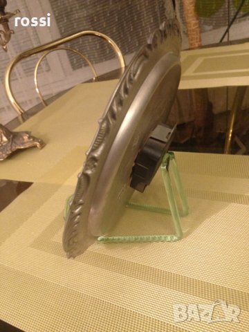 Старинен немски часовник за стена от калай серия Lindenwirthin 23 см. нов, снимка 8 - Колекции - 43079606