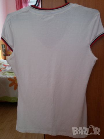 Бяла блуза с малко ръкавче Размер М, снимка 4 - Тениски - 33363833