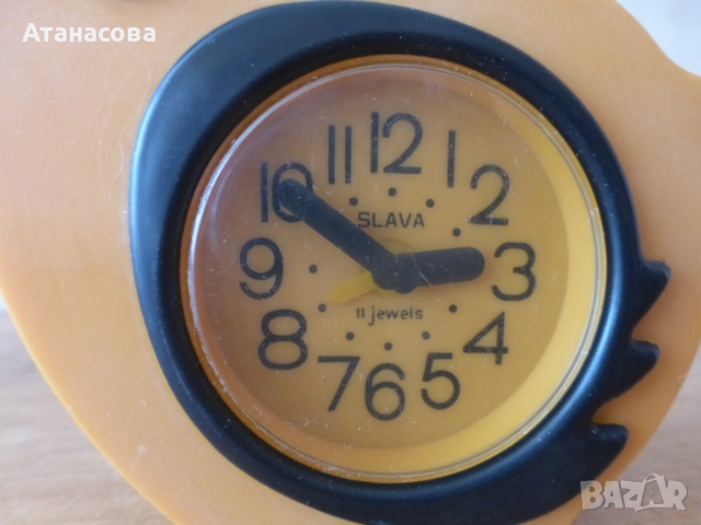 Будилник часовник Слава Пиле, снимка 2 - Антикварни и старинни предмети - 52020698
