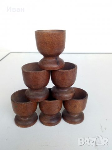 Дървени чашки, снимка 3 - Декорация за дома - 32223802