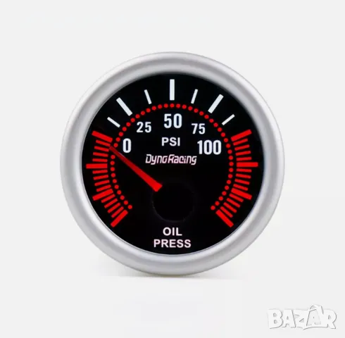 Уред измерващ налягането на маслото на двигателя от 0 до 100psi.
