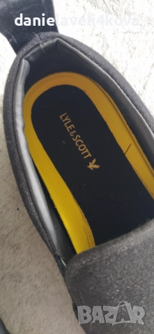 Мъжки черни кецове Lyle & Scott Duncan, снимка 3 - Маратонки - 52446381