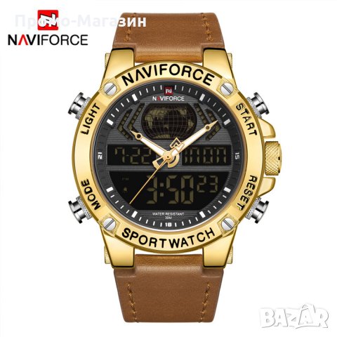 Мъжки часовник NaviForce многофункционален NF9164 GBLBN. 