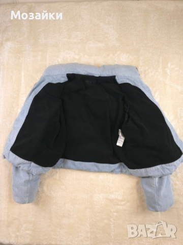 AllSaints Denim Puffer Jacket "Dallas" Streetwear Дамско Яке Размер L (MSRP €280), снимка 5 - Якета - 53596099