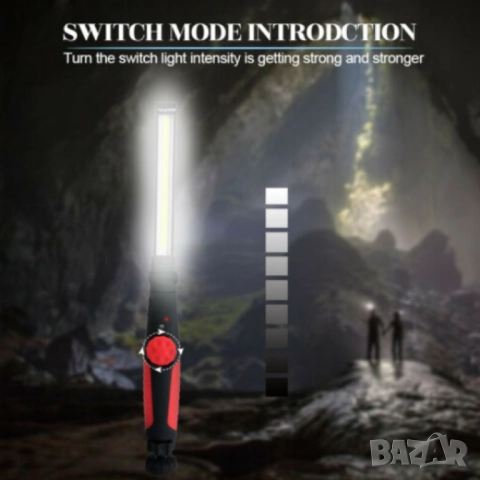 🔦 LED фенер FL96 с USB зареждане 