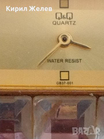Луксозен дамски часовник Q/Q JAPAN MOVT с кристали изискан 42790, снимка 4 - Дамски - 43741908